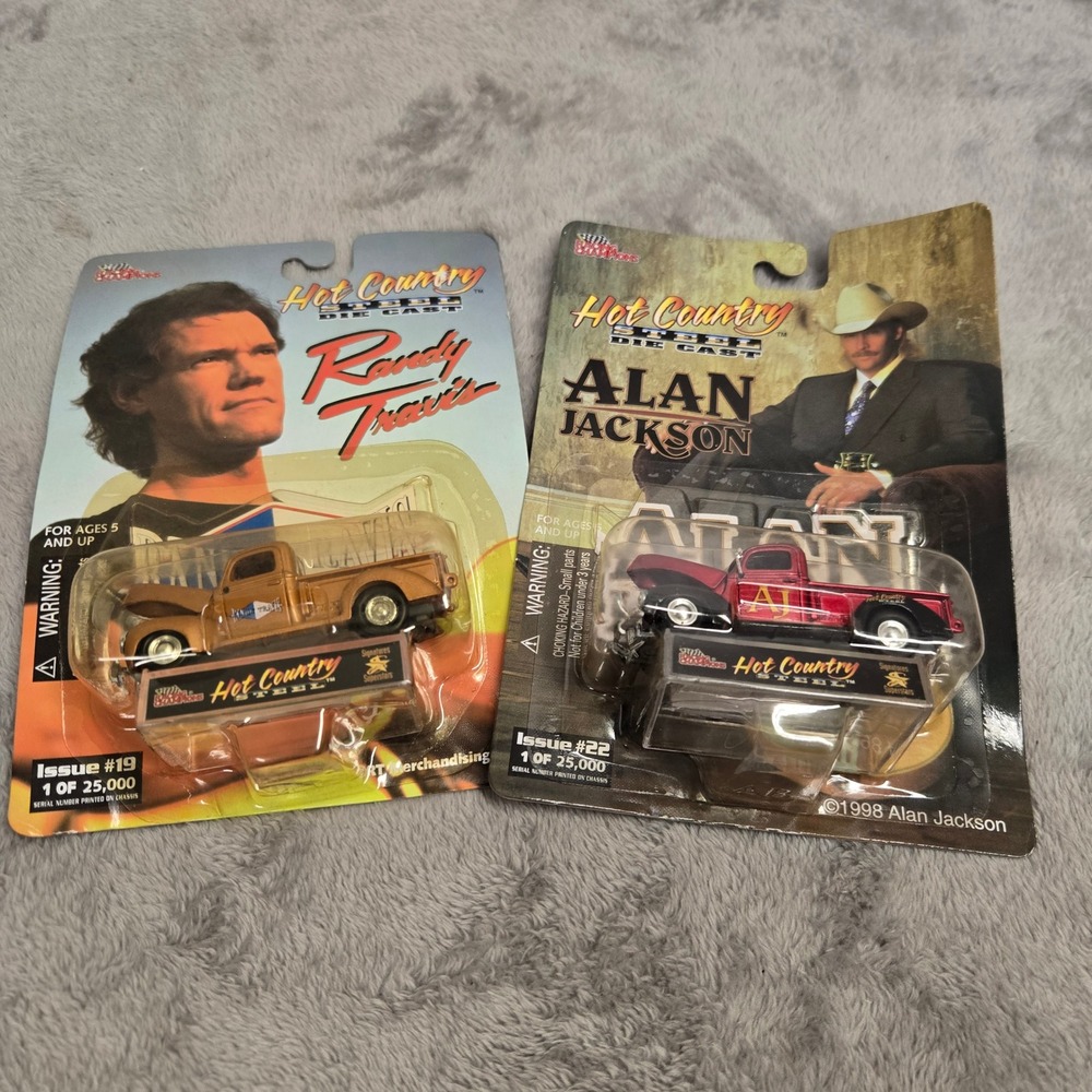 Racing Champions Hot Country Steel Randy Travis Alan Jackson Die-Cast Trucks 2pc